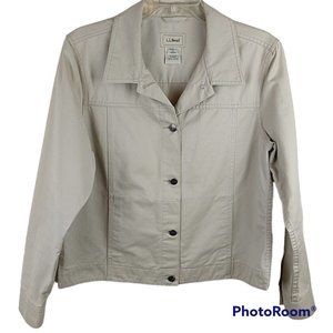 L.L. Bean Cream Jean Jacket